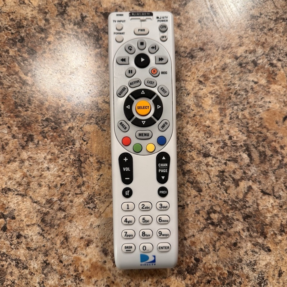 Direct TV DIRECTV Replacement OEM Remote Control Rc66x MG32993 Tested Works